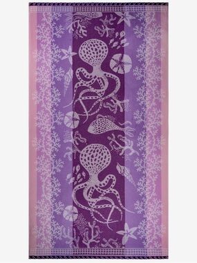 Beach towel. Cotton.  Octopus design. Sunside and beachside.  New